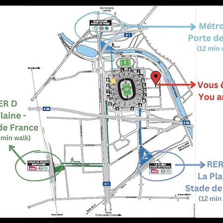 F2 Paris 10Eme Gare Du Nord - Stade De France - Parking Сен-Дені Екстер'єр фото